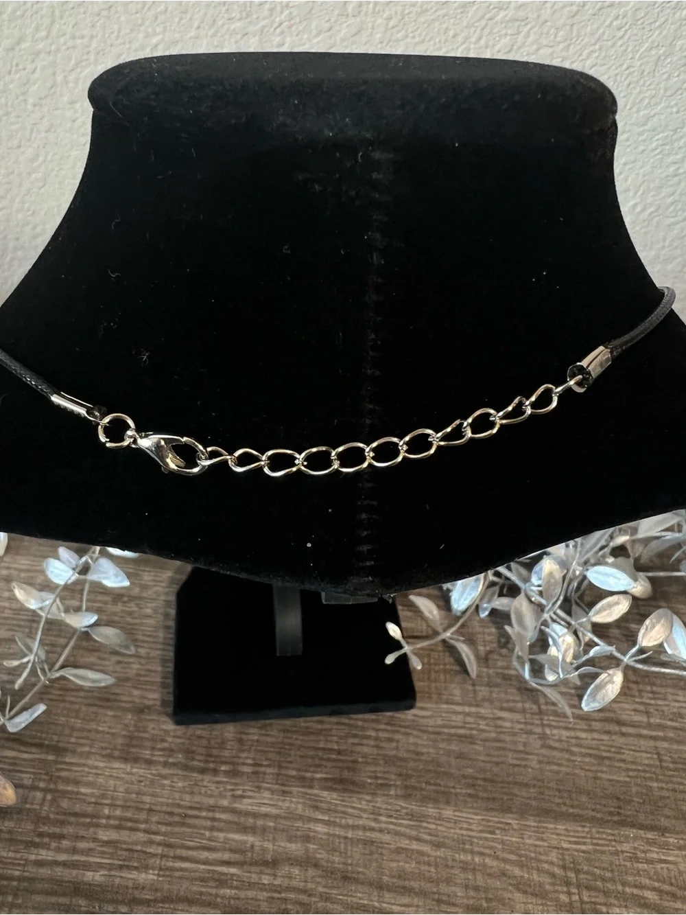 Silver Heraldic Shield Pendant Necklace on Black Cord 18.5” | Medieval Fantasy